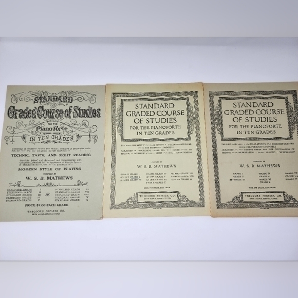 Antique Standard Graded Course Of Studies For‎ the Piano Sheet Music